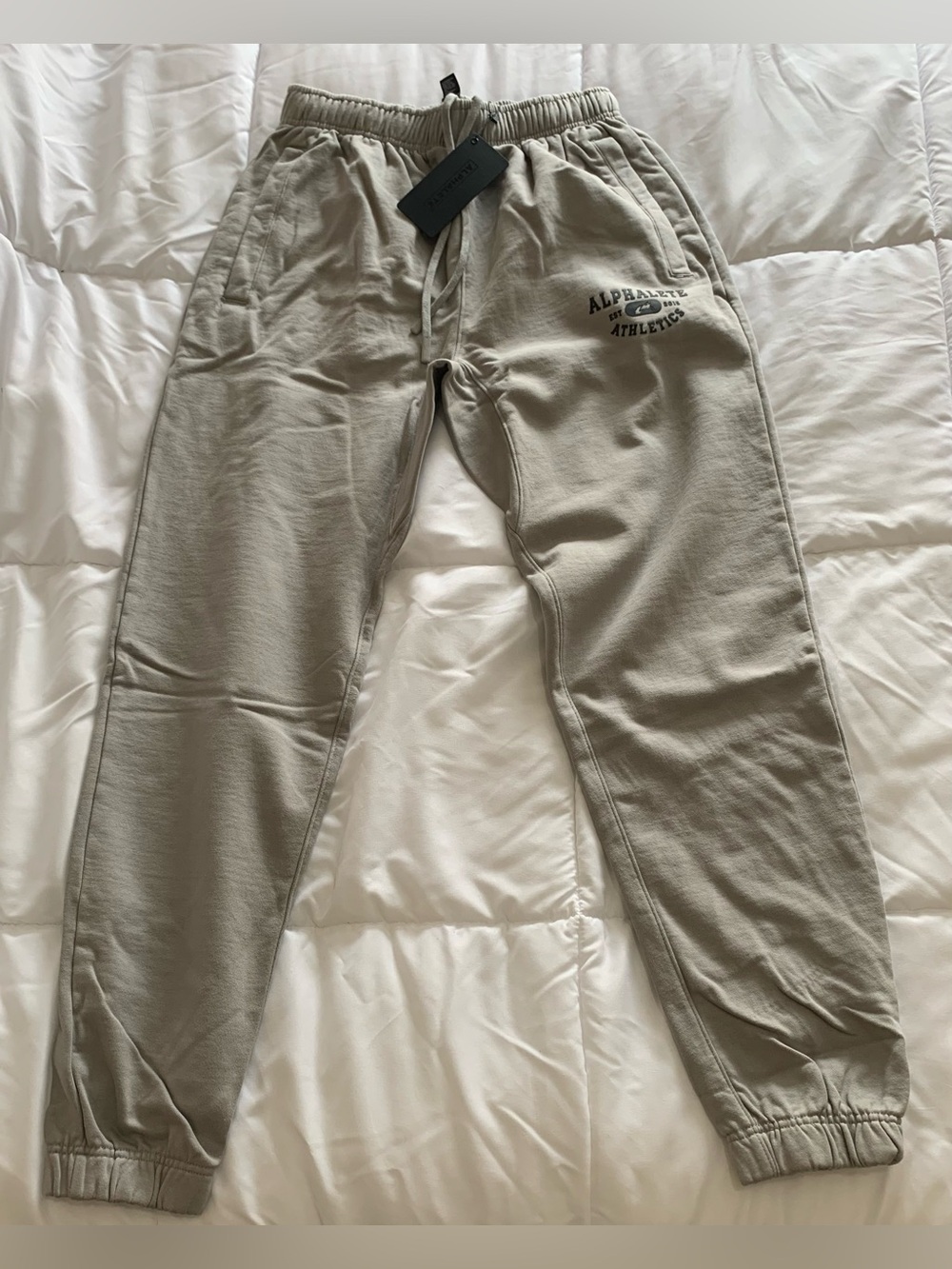 New Alphalete MEN'S MEMBER VINTAGE JOGGER Size M (colour-chrome)